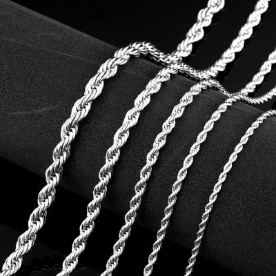 China Wholesale SS8-BN1007 CLASSIC Steel Soldier Trendy Titanium Steel Necklace Twist Chain for sale