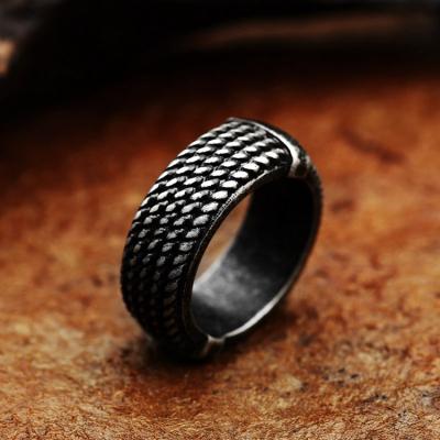 China Wholesale SS8-779R Spiral Ring Solider CLASSIC Stainless Steel Fine Rings Titanium Steel Knitted Trendy Jewelry For Gift for sale