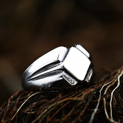 China SS8-774R CLASSIC Steel Soldier Ring Stainless Steel Plated Retro Fashion Jewelry Punk Gift for sale