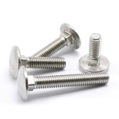 China Stainless Steel ANSI/ASME B 18.5 M20 SS304 Metric Ribbed Neck Carriage Bolt for sale