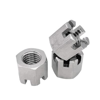 China DIN935 Retail Industry Standard Hex Castle Nut Customize Slotted Hex Nuts for sale