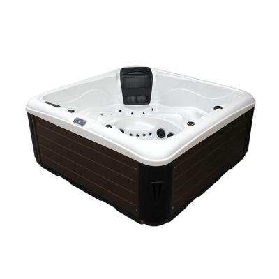 China Design Freestanding Professional Square Shape Large Freestanding Hydraulic Whirlpool Massage Spa Acrylic Bathtub for sale