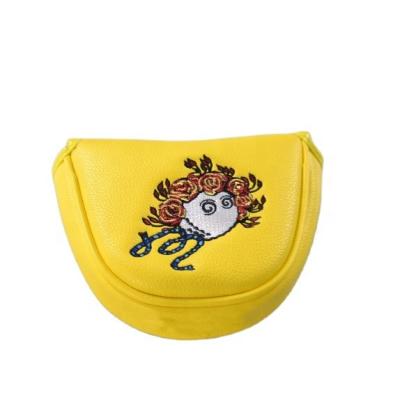 China Durable Custom Golf Club Leather Head cover Golf Putter Head Cover for sale