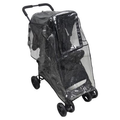 China Custom Polyester Baby Stroller With Zipper Front Door Rain Cover for sale