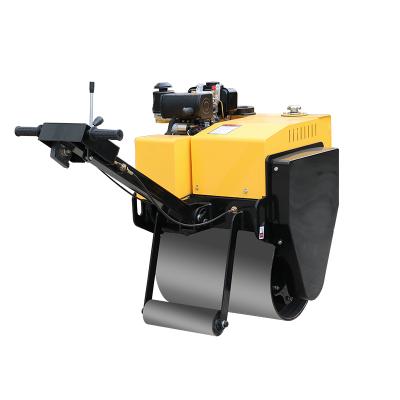 China Hot Selling Quality Road Roller Easy Operation Secured Drum Pedestrian Walk Behind Vibratory Roller Compactor for sale