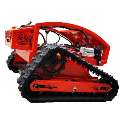 China Home Use 7.5HP Mini Gasoline Remote Control Electric Battery Robot Lawn Mower 4-Stroke Mini Automatic Crawler Lawn Mower for sale