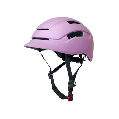 China 2021 Compounds Woman Ladies Mold Urban Safety Racework Cigna Helmet Electric Offroad Bicycle With USB Backlight for sale