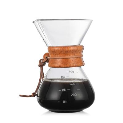 China Best China Borosilicate Sustainable High Quality Sharing Microwave Dallah Arabic Saver 10 Cup Glass Carafe Coffee Pot for sale