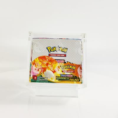 China YAGELI lucite pmma trading card game protector UV resistant magnetic pokemon sealed push box protector for sale