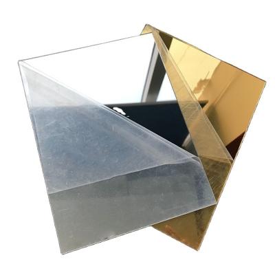 China Advertising Display YAGELI Double Sided Mirror Acrylic Sheet 4x8 FT Wholesale Gold Mirror Acrylic Sheet for sale