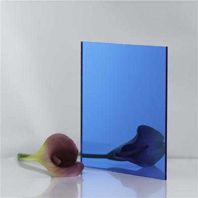 China Advertising Custom Display Double Sided Mirror Sheet Wholesale 1mm Acrylic Blue 1.5mm Mirror Acrylic Sheet Cut To Shape for sale