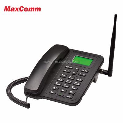 China Dot Matrix LCD With Back Light 3G GSM Fixed Cordless Desk Phone With Rechargeable Battery for sale