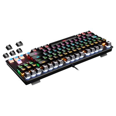 China 87 Keys Wholesale Good Quality Hot Sale Customized Mechanical Wired Computer Gaming Keyboard for sale