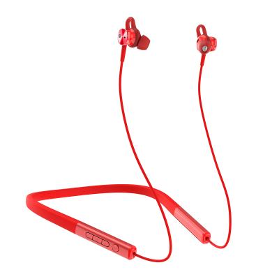 China ANC Bass Modern Fashion Wholesale Red Neckband Band Earphones Low Earphone Sport Fast Filling Headphones for sale