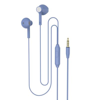 China Beautiful Comfortable Earphone Wearing Noise-Canceling Cable Headphones with Mini Jack Microphone for sale