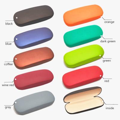 China Custom Wholesale Fashion PU Glass Case Metal Glasses Packaging Optical Box Metal Case Man and Women Eyewear Case for sale