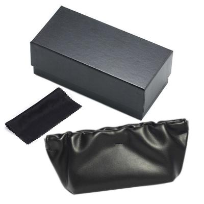 China Hot Selling PU+Paper Factory Soft Glass Case Hand Grip Glass Case Leather Set for sale