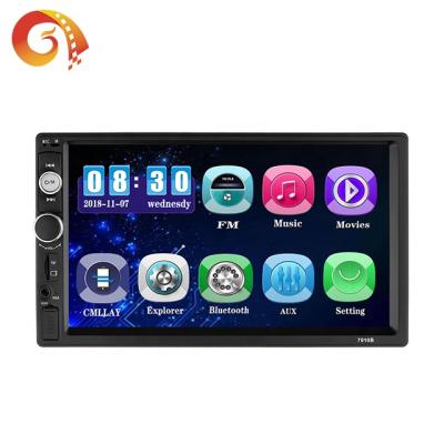 China Hot Sale 7010G RGB 2Din 7Inch Navigation In Dash Universal Android System Car Radio for sale