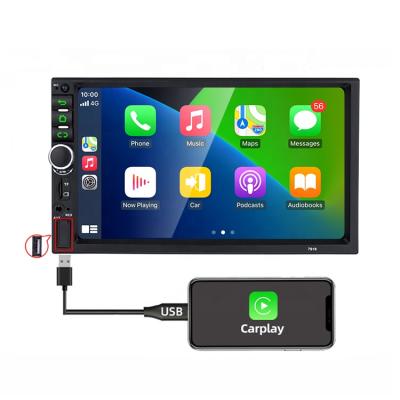 China Cable RDS Universal Stereo Fm AM Carplay Stereo 1024*600 Resolution 1024*600 Resolution Wired 7 Inch Mp5 2 Din Car Dvds Multimedia Android Auto for sale