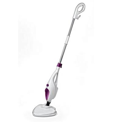 China triangle shaped head design to fit in all corner high quality 12 in 1 1500W multifunctional electric steam cleaner broom for home appliance for sale