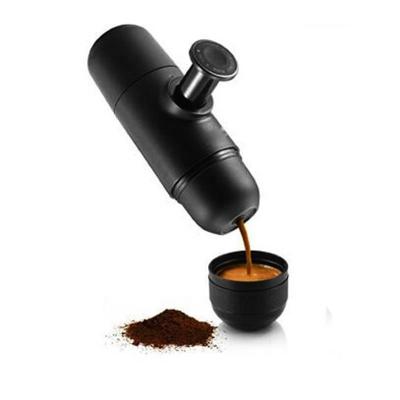 China Hotel fashion design OEM manual portable espresso coffee maker machine with coffee powder for sale