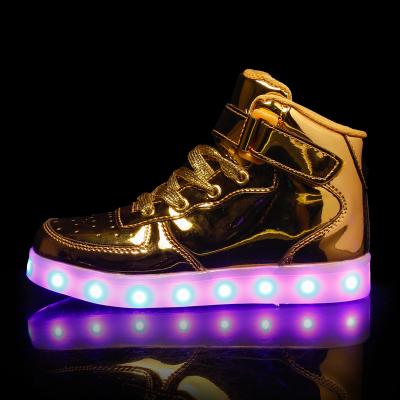 China Lighted Up Size 25-45 Light Shoes Kids For Girls Boys Led Shoes Luminous Sneakers Light Up Kids Tenis Led Slippers USB Charging 4.3 for sale