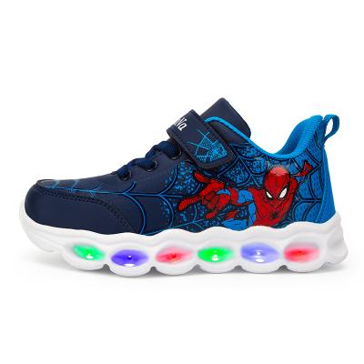 China Usb Boys Sneaker Girls Cartoon Kids Led Shoes With Lights Sneaker 2021 Spring Autumn Shoes Children Toddler Baby Boys Shoes for sale