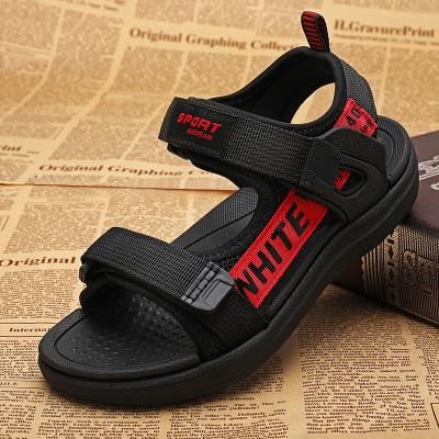 China 2021 Summer Breathable Boys Button Beach Shoes Sandals For Babies Leather Sneakers New Children's Breathable Sandals Outwear Shoes for sale