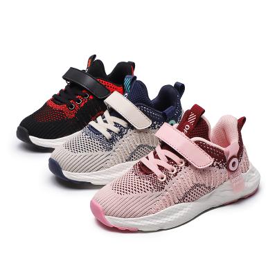 China 2021 New Anti-slippery Kids Shoes Boys Girls Girls Star Mesh Breathable Sport Running Sneakers Shoes calzado infantil for sale