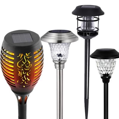 China Realistic Garden BesenLed Plant Dancing Flames ABS IP65 Waterproof Outdoor 18W Lawn Led Solar Garden Light for sale