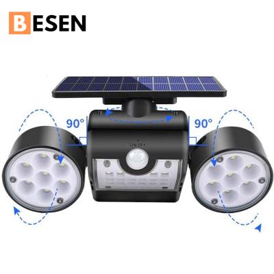 China Best Quality BesenLed Outdoor Bright Garden Lamp Mounted Power Led Circuits Solar Wall Light for sale