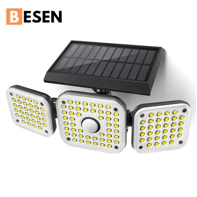 China Wholesale Outdoor Lamp 5w BesenAI Garden Sensor Separate Circuits Solar Wall Light for sale