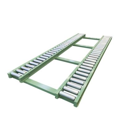 China Double Row Gravity Low Carbon Steel Roller Conveyor For Pallet Transfer en venta