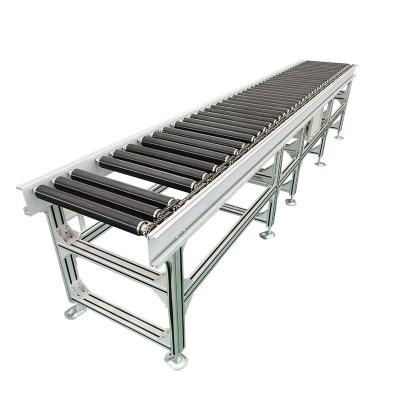 China Heavy Duty Oil Row Double Sprocket Drive Coated PU Roller Conveyor for sale