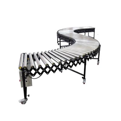 China Stainless Steel Heat Resistant Motorized Flexible Roller Conveyor à venda