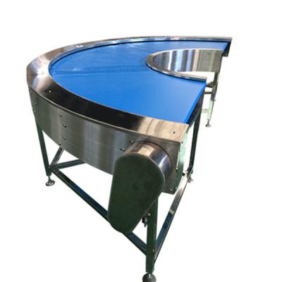 中国 Food Grade Good Quality Heat Resistant 90 Degree Curve Belt Conveyor 販売のため