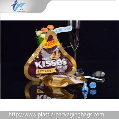 China Chocolate Packaging Bags Plastic Stand Up Pouch Customized Size for sale