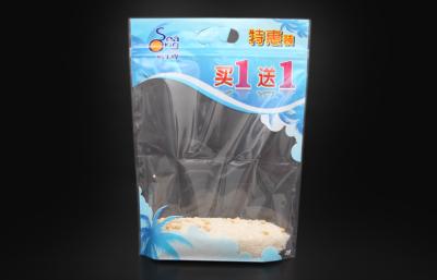 China Stand Up Handle Plastic Bags for sale