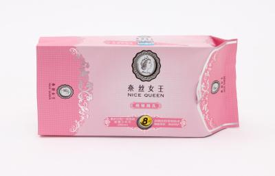 China Plastic Ladies Sanitary Napkin Bags / Pouch With Open Label for sale