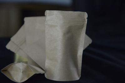 China Los pequeños bolsos plásticos del acondicionamiento de los alimentos, papel de Resalable Kraft de la comida se levantan bolsas en venta