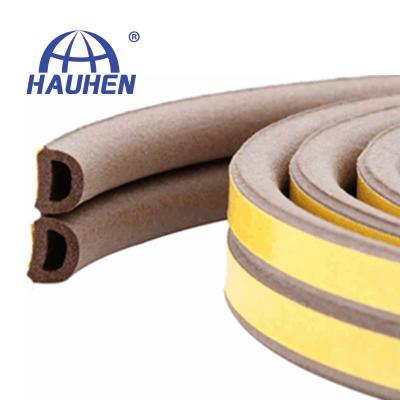 China Wooden Type Self Adhesive Sound Insulation Door And Window D Rubber Sealing Strip for sale