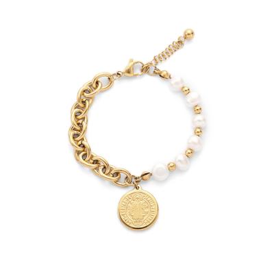 China Hot Selling Gold Plated Super Chain Bracelet Lead Free Nickel Free Design Stainless Steel Bracelet 14k Quality Stainless Steel Gold for sale