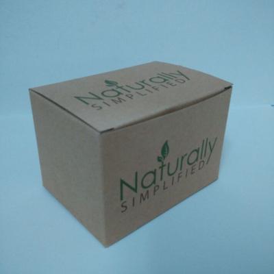 China Recycled Materials Folding Box Naturally Offset Printing 400gsm Craft Paper Packaging for sale