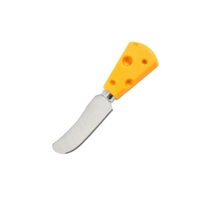 China Wholesale Stainless Steel Amazon Cream Butter Knife Stainless Steel Cheese Slicer Plastic And With Handle Cheese Knife Creativity Cutlery Home Bread Cake for sale