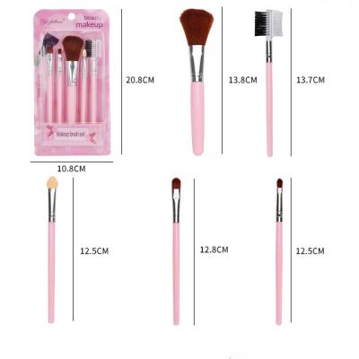 China Angular Blush Portable Diy Facial Silicone Lipmask Portable Silicone Eye Facial Brush Applicator Skin Care Brush Mask Set Makeup Brush 5PCS for sale