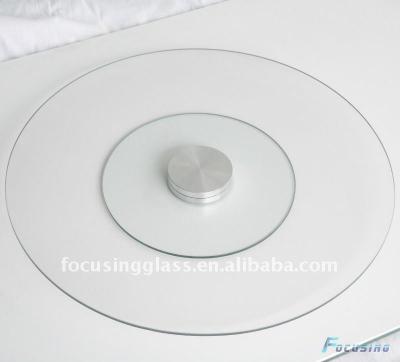 China Viable Rotating Lazy Tempered Glass Susan Cake Turntables for sale