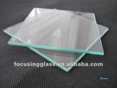 China Durable 4mm Thick Beveled Edges Tempered Clear Glass Drink Coasters for sale