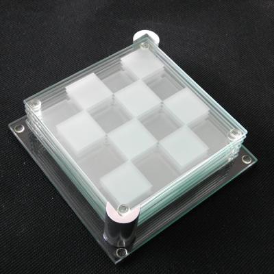 China New Style Sustainable Screen Print Tempered Glass Coasters for sale