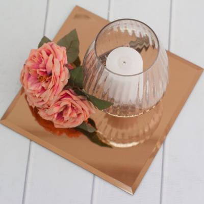 China Weddings Adjust Color Mirror Table Top Candle Holder for sale