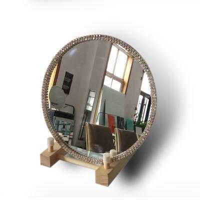 China Mirror Beauty Care Office Desk Standing Makeup Cosmetic Desktop Mirror for sale